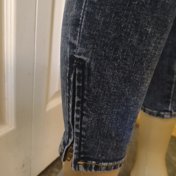 American eagle outfitters women's size 4 high rise jeggings crop super stretch - Picture 3 of 10